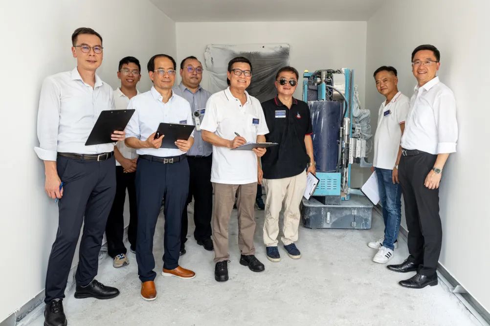蔚建喷涂机器人亮相首届粤港澳建筑机器人大赛