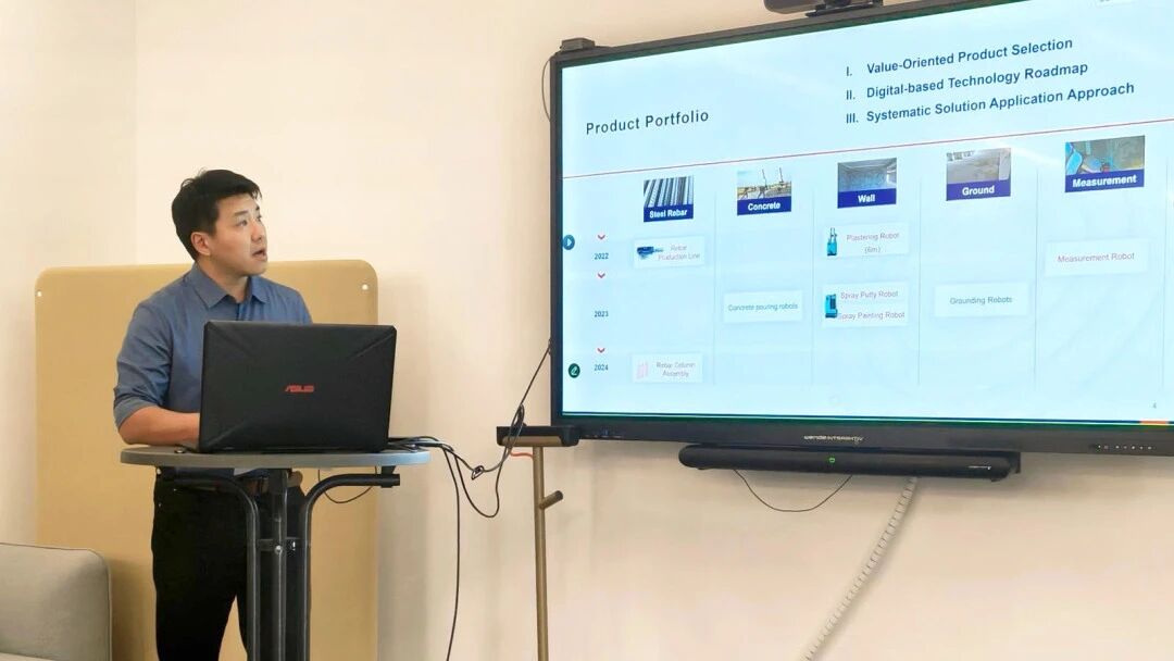 蔚建科技受邀参加欧洲建筑机器人解决方案研讨会(CoRoSL2025)蔚建科技CTO毛家振博士受邀参会 分享了蔚建科技在建筑机器人领域的技术成果及项目应用案例
