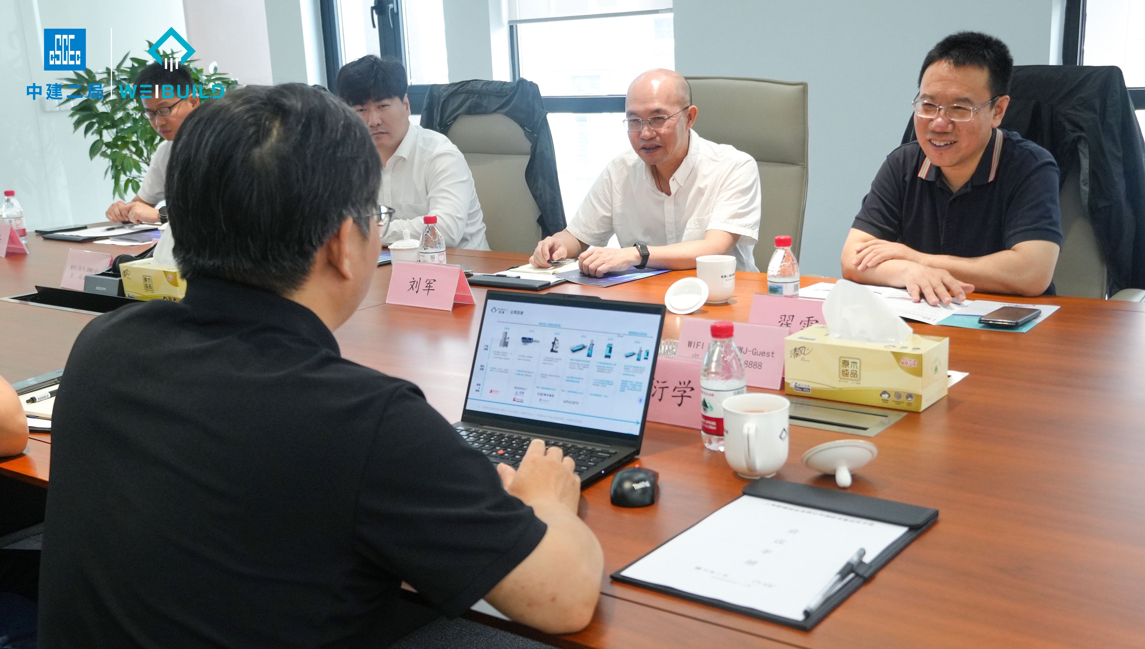 深化合作，中建二局总工翟雷带队考察蔚建科技(图2)