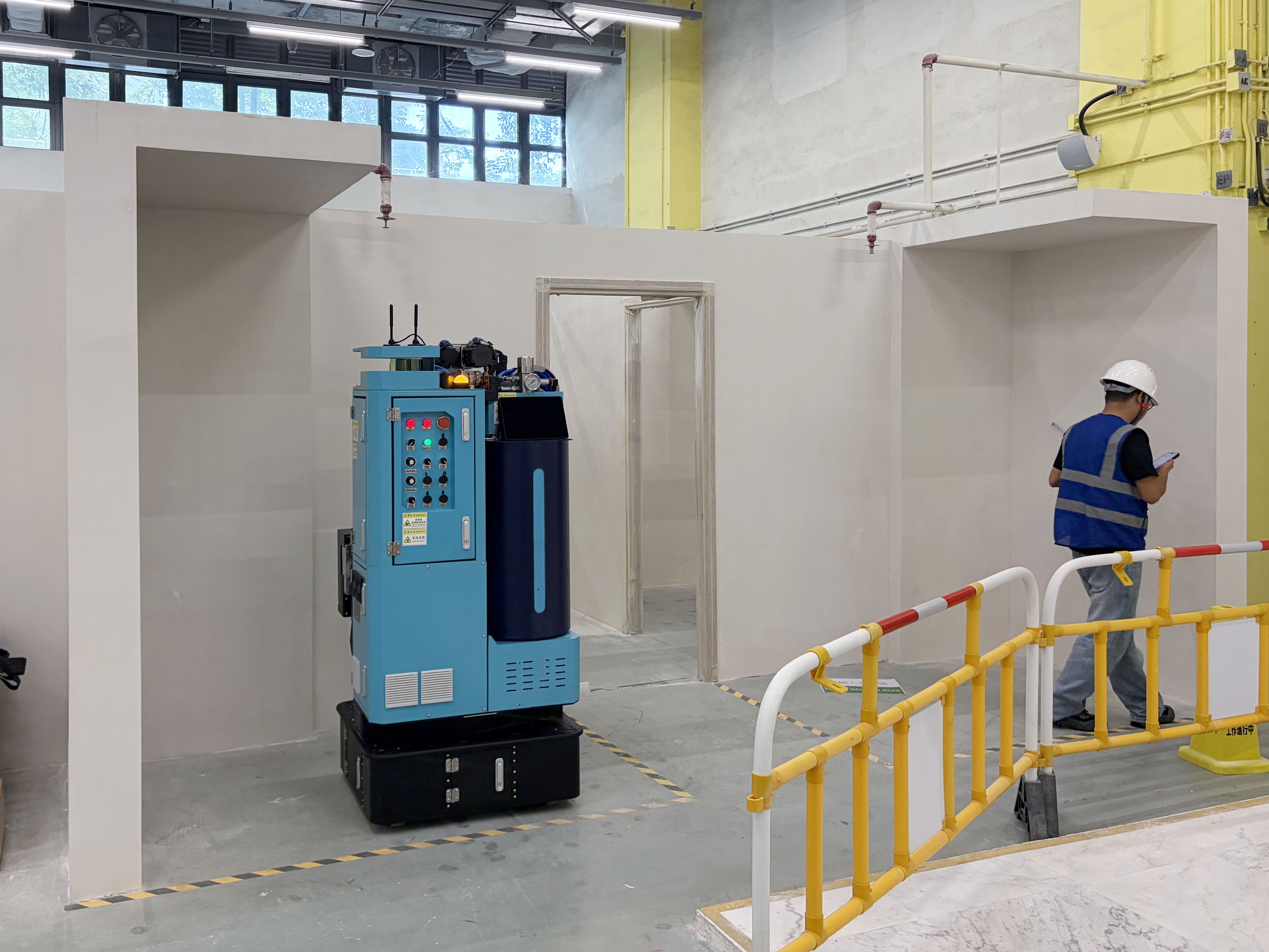 以“质”取胜：蔚建喷涂机器人获粤港澳建筑机器人大赛香港赛区“质量之星”(图2)